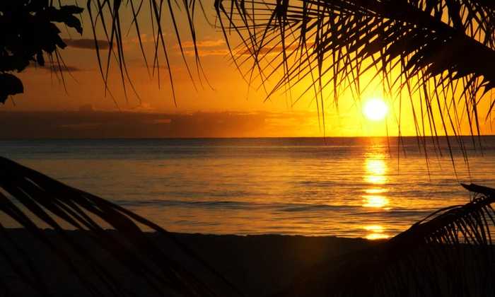 watching the sunset negril cottage