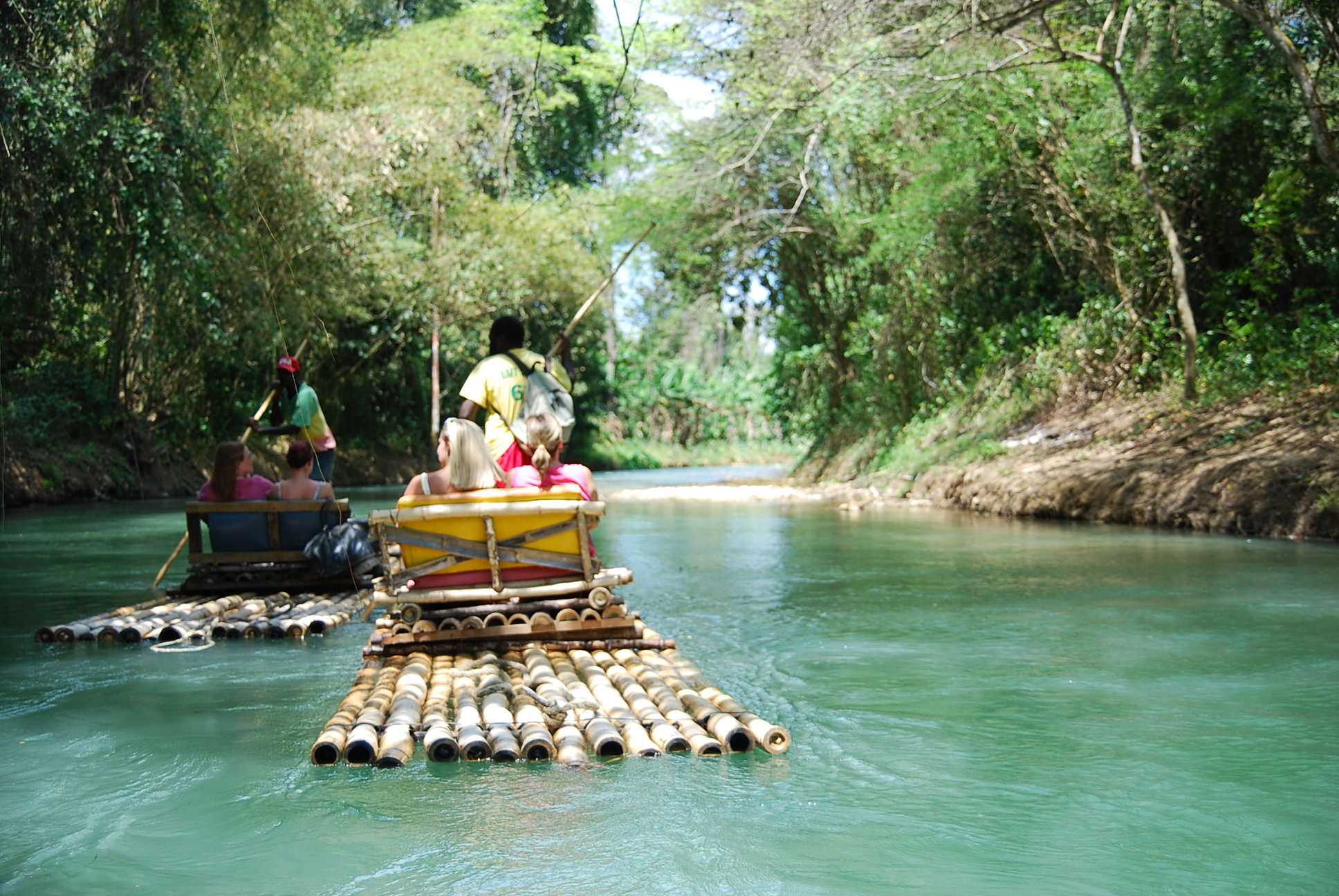 Rafting on the Martha Brae River